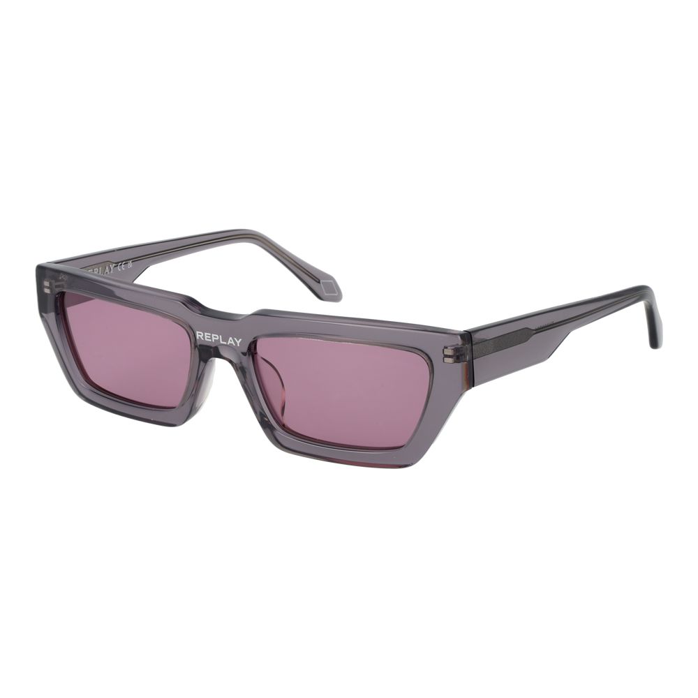 Replay Gray Plastic Sunglasses