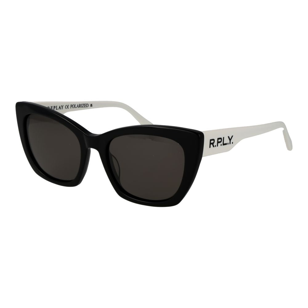 Replay Black Plastic Sunglasses