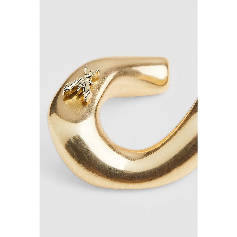 Patrizia Pepe Gold Plastic Earrings