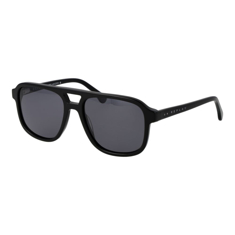 Replay Black Acetate Sunglasses