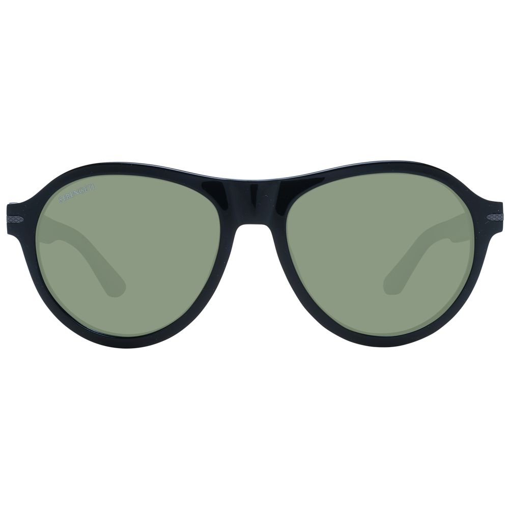 Serengeti Black Acetate Sunglasses