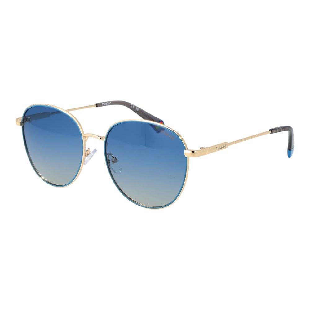 Polaroid Gold Metal Sunglasses