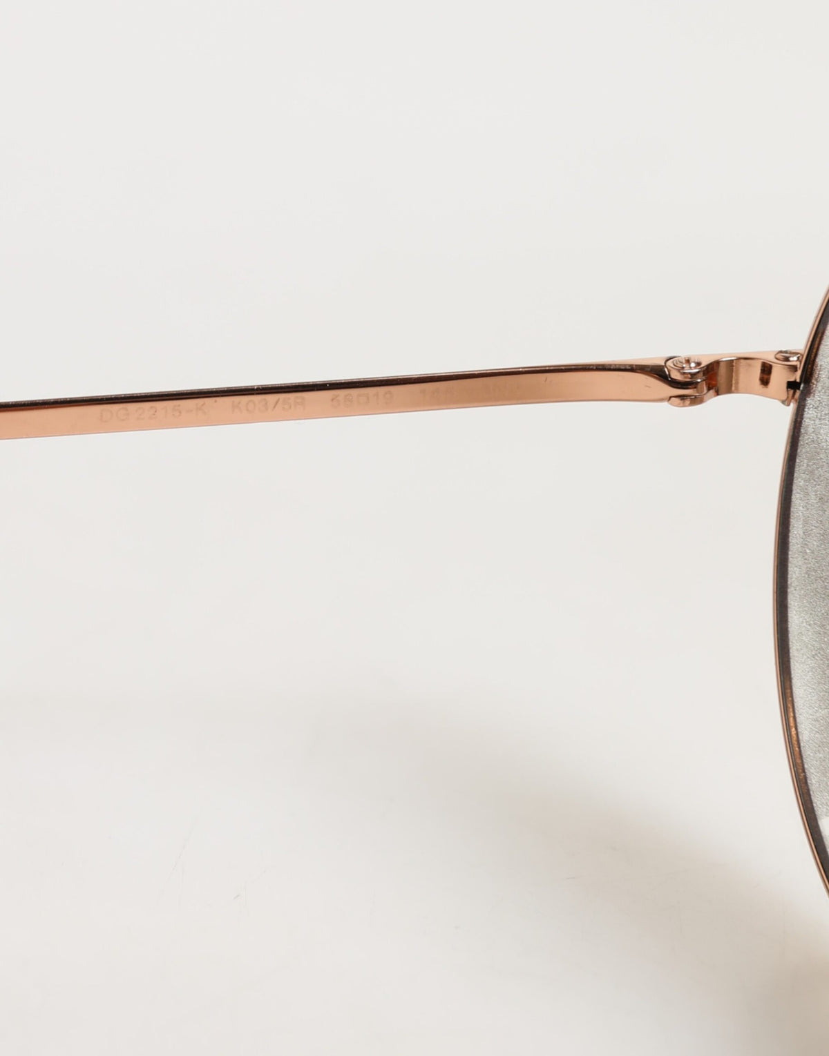 Dolce & Gabbana DG2215K Gold Metal Round Shades Eyewear Sunglasses